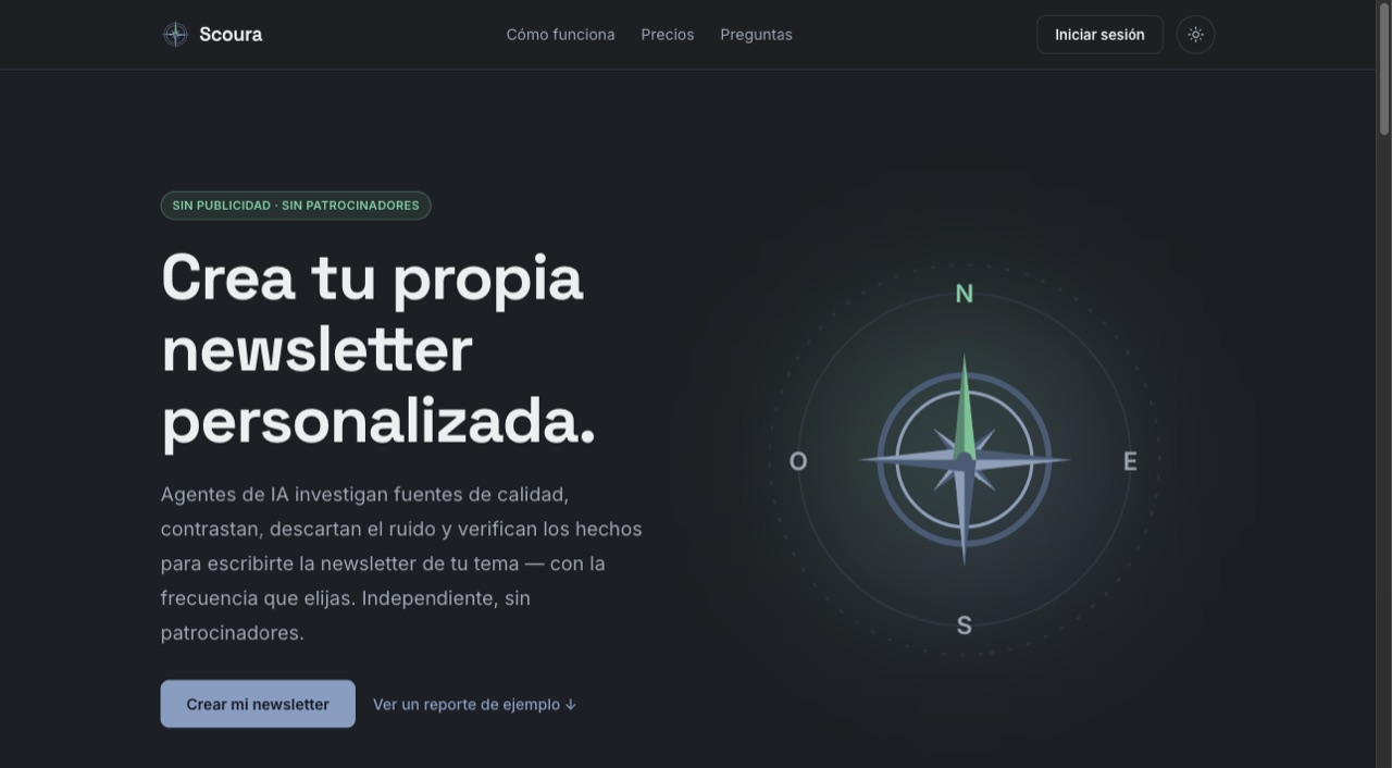 Scoura — AI-personalized newsletters